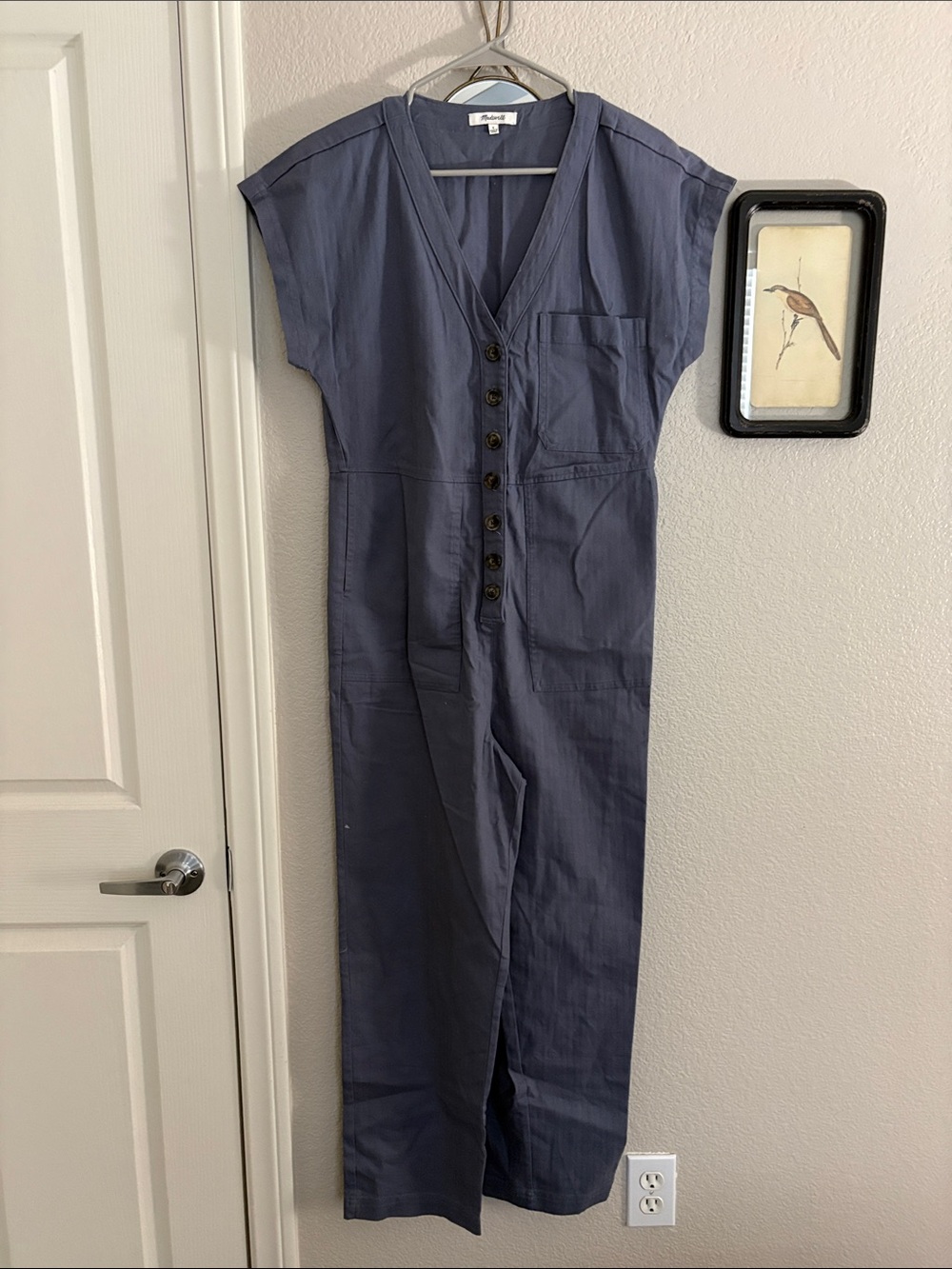 Never worn (without tags). Madewell brand, Button-Front Utility Jumpsuit
